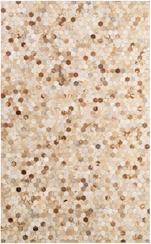Detail image of 5' 2 x 8' 3 Cowhide - Patchwork Rug