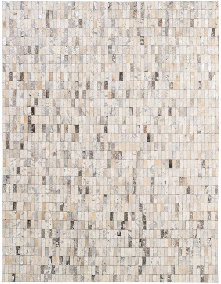 Detail image of 5' 1 x 8' Cowhide - Patchwork Rug