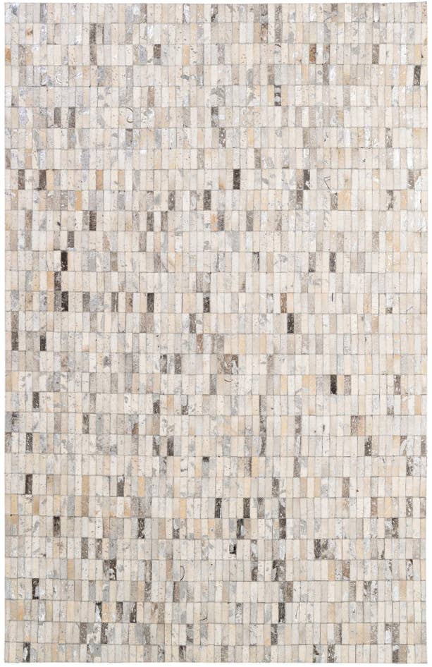 Detail image of 5' 1 x 8' Cowhide - Patchwork Rug