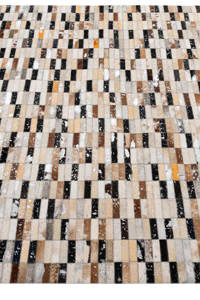 5' x 8' 2 Cowhide - Patchwork Rug
