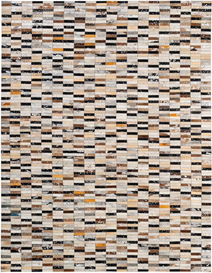 Detail image of 5' x 8' 2 Cowhide - Patchwork Rug