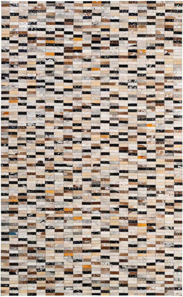 Detail image of 5' x 8' 2 Cowhide - Patchwork Rug