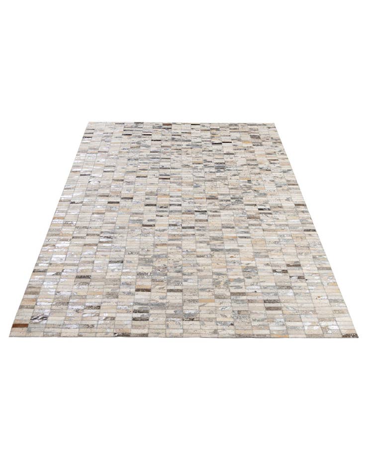 Detail image of 5' 1 x 8' 1 Cowhide - Patchwork Rug