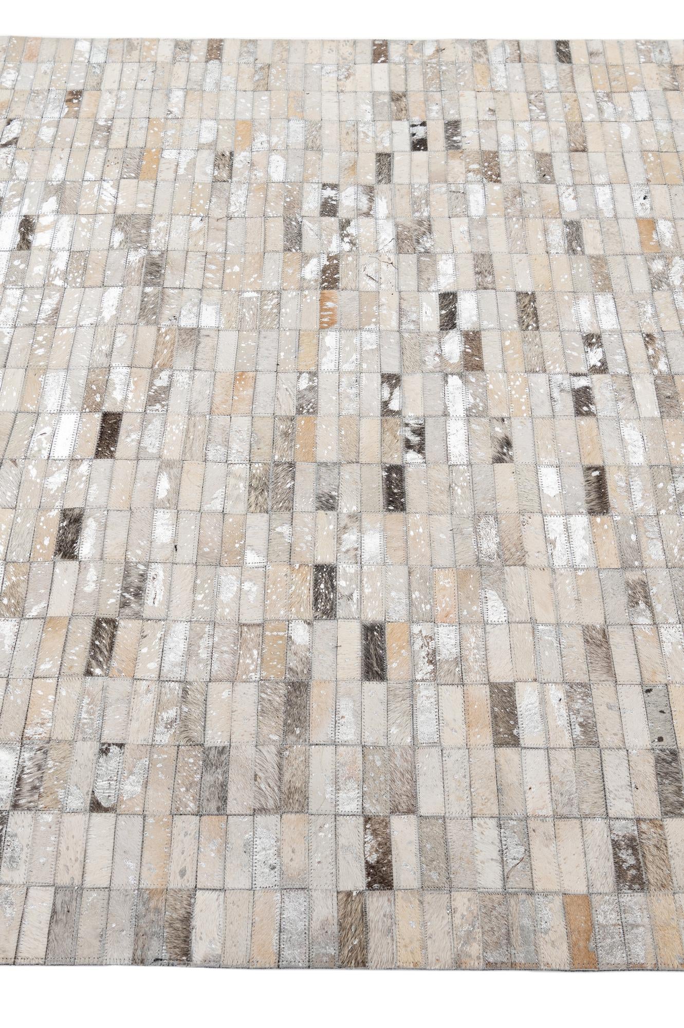 5' 1 x 8' 1 Cowhide - Patchwork Rug