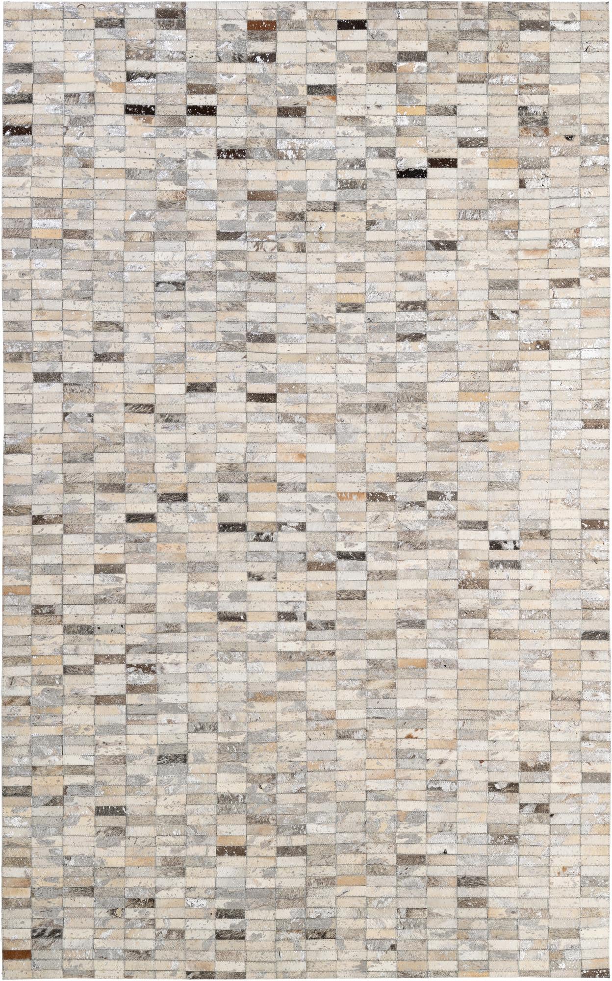 5' 1 x 8' 1 Cowhide - Patchwork Rug