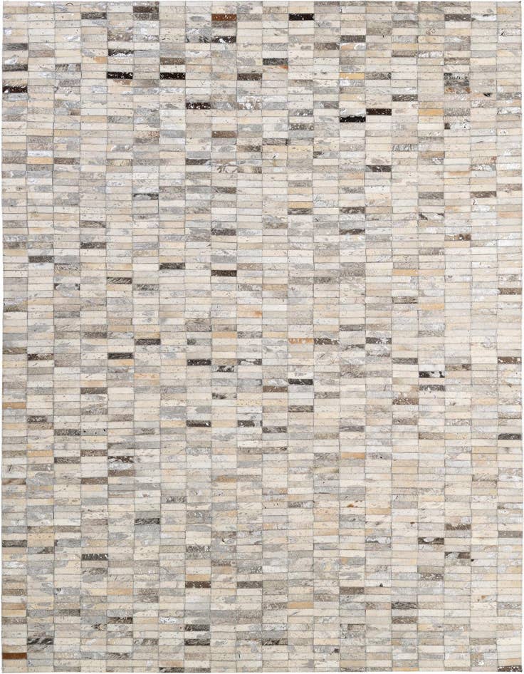Detail image of 5' 1 x 8' 1 Cowhide - Patchwork Rug
