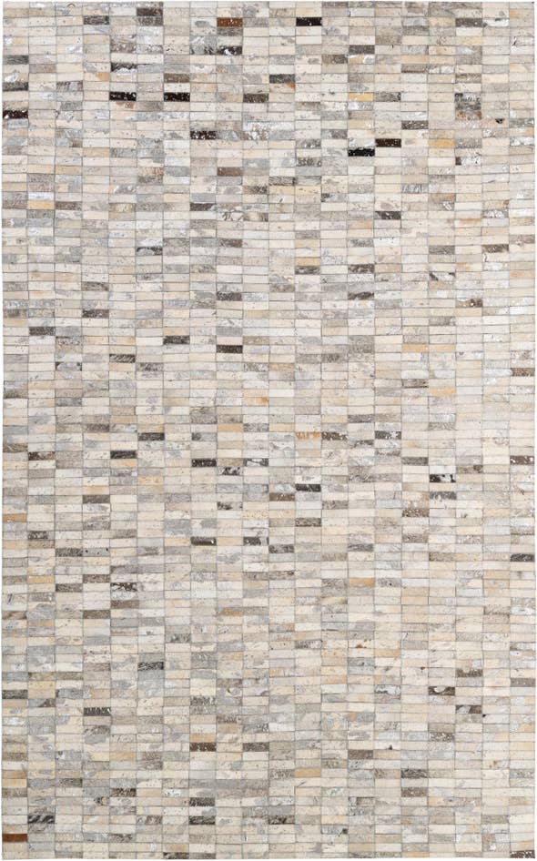 Detail image of 5' 1 x 8' 1 Cowhide - Patchwork Rug