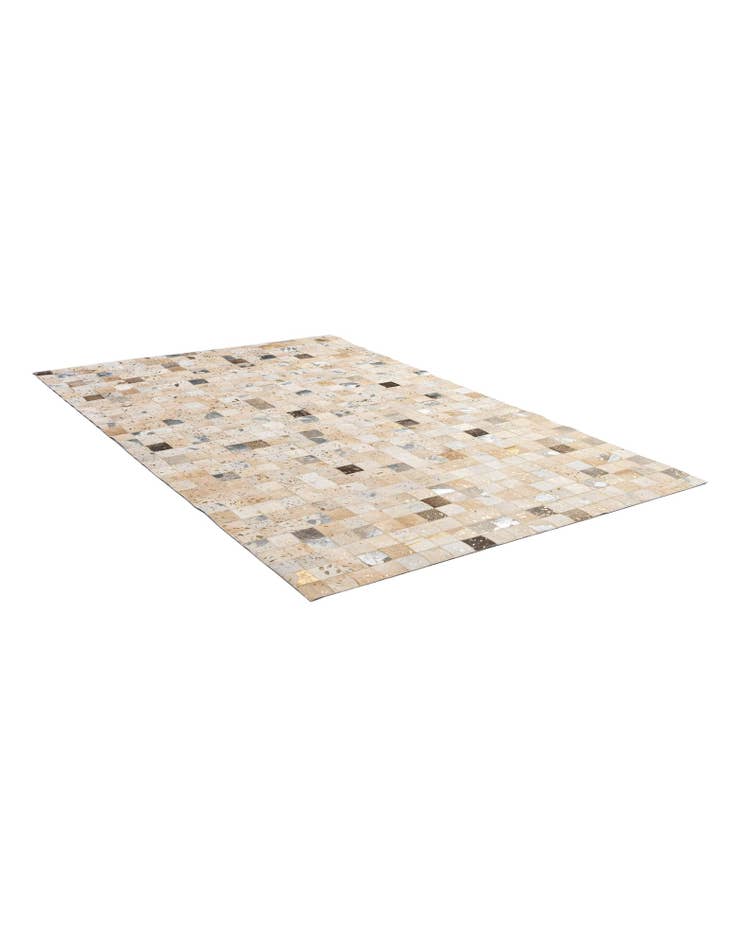 Detail image of 5' 1 x 8' Cowhide - Patchwork Rug