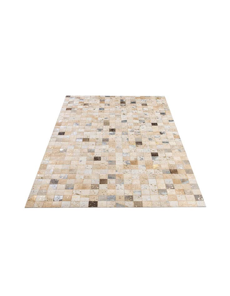 Detail image of 5' 1 x 8' Cowhide - Patchwork Rug