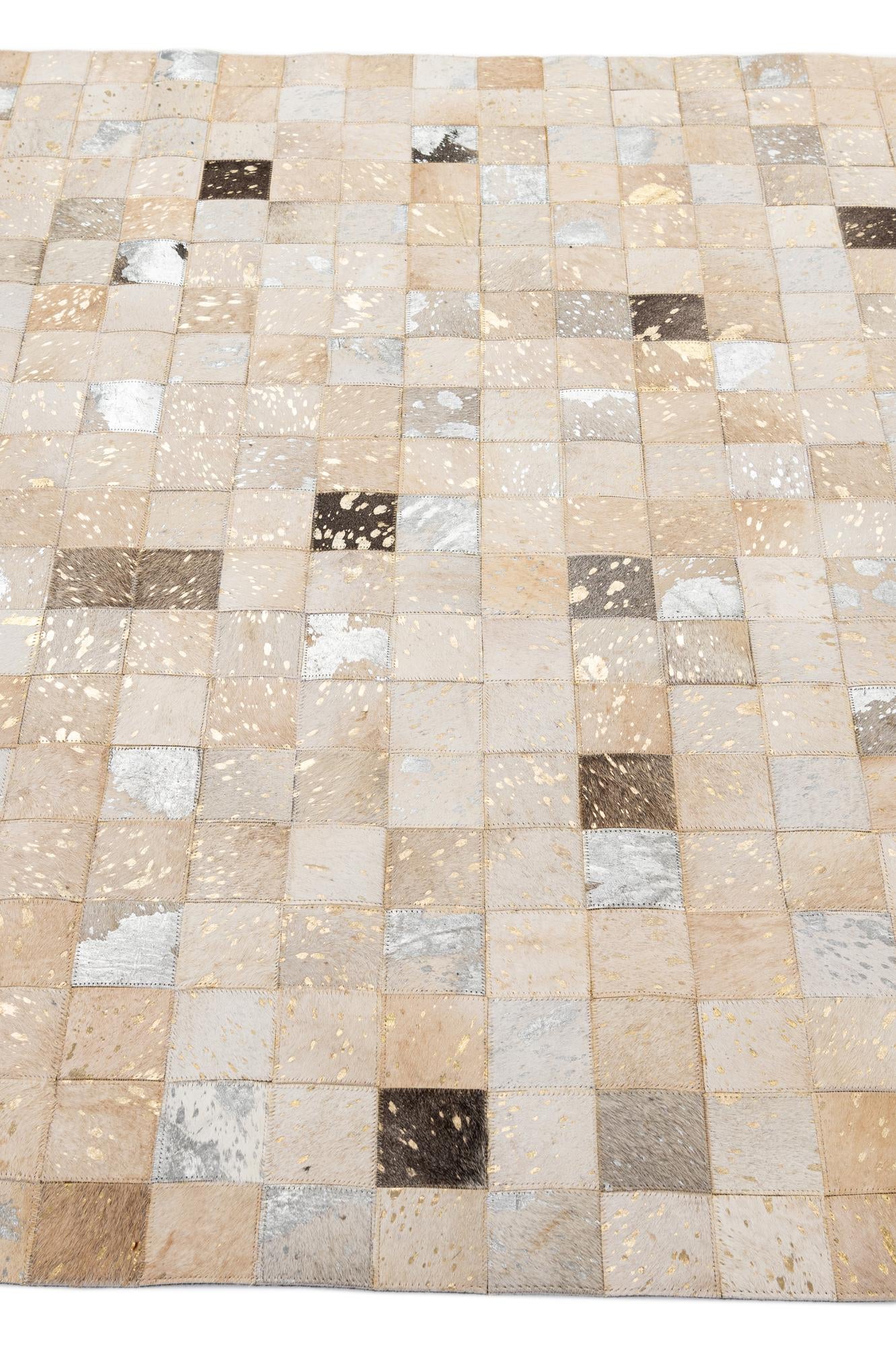 5' 1 x 8' Cowhide - Patchwork Rug