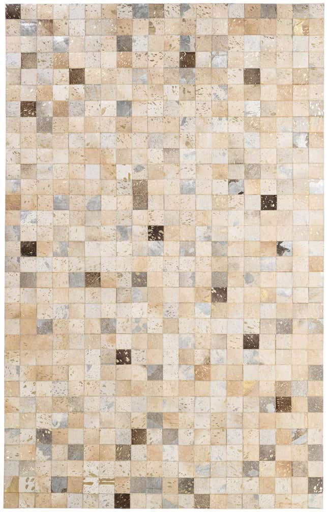 5' 1 x 8' Cowhide - Patchwork Rug