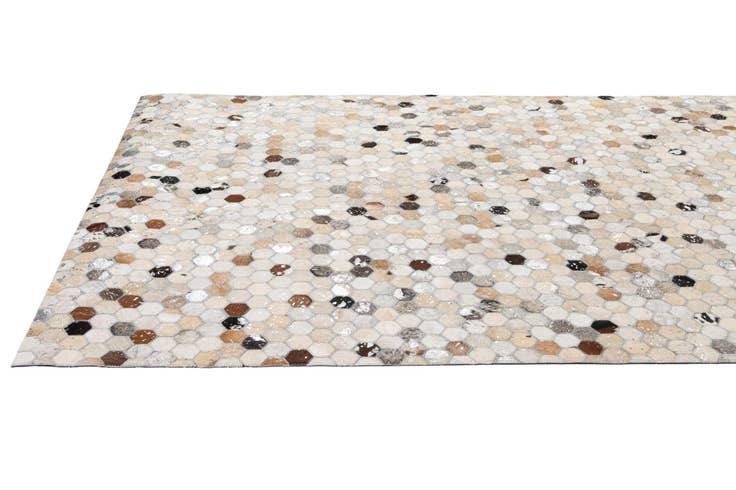 Detail image of 5' 1 x 8' 1 Cowhide - Patchwork Rug