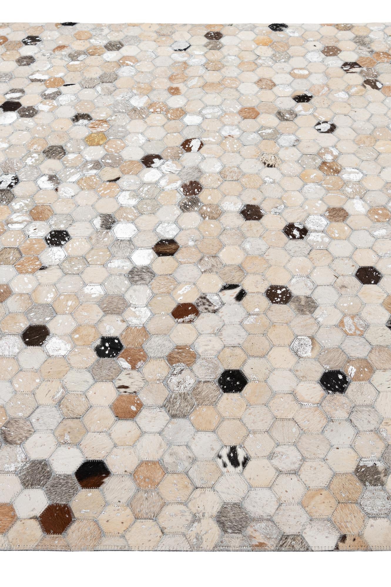 5' 1 x 8' 1 Cowhide - Patchwork Rug