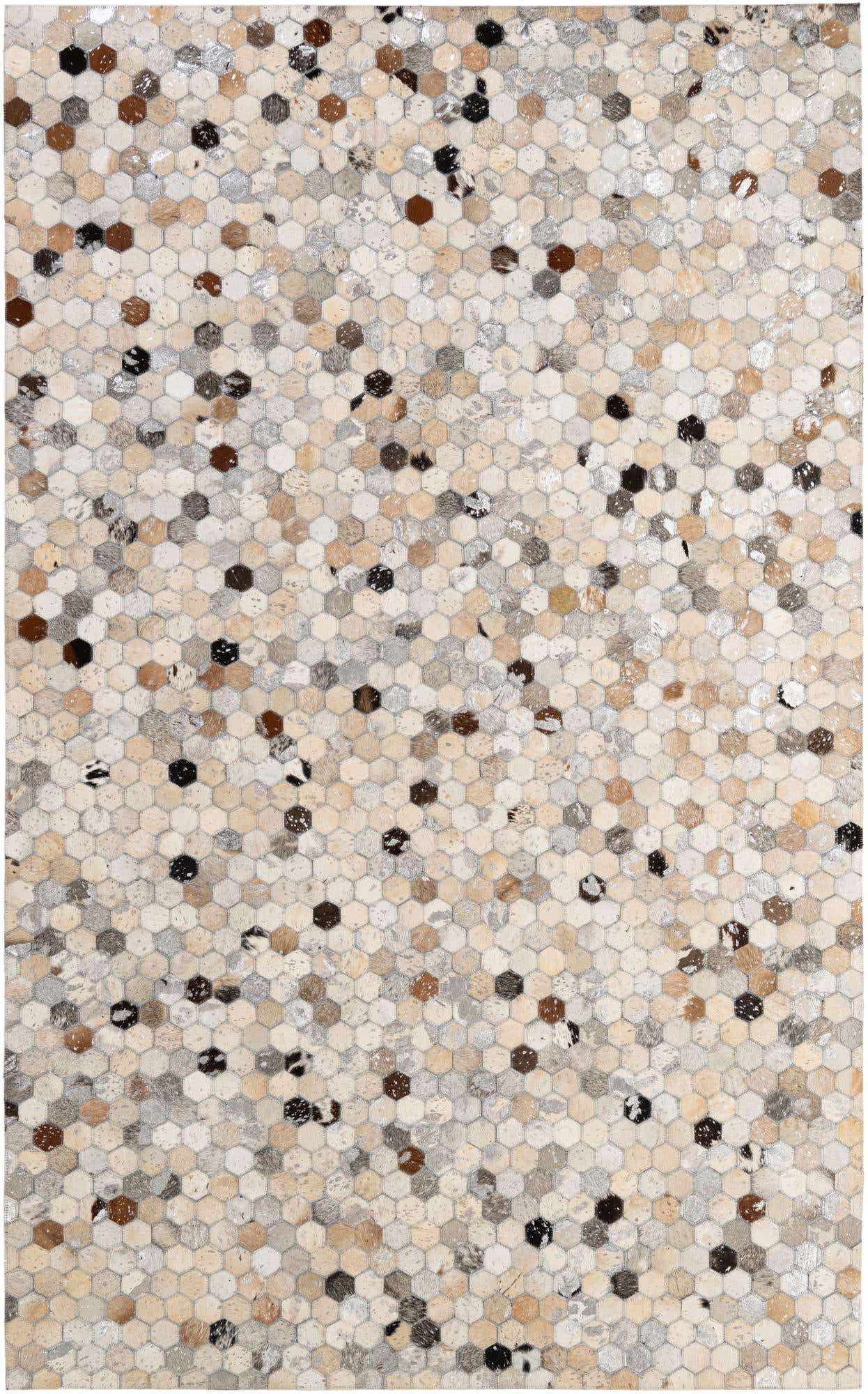 5' 1 x 8' 1 Cowhide - Patchwork Rug