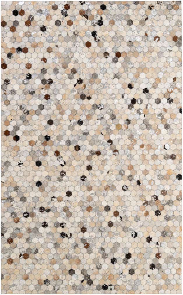 5' 1 x 8' 1 Cowhide - Patchwork Rug