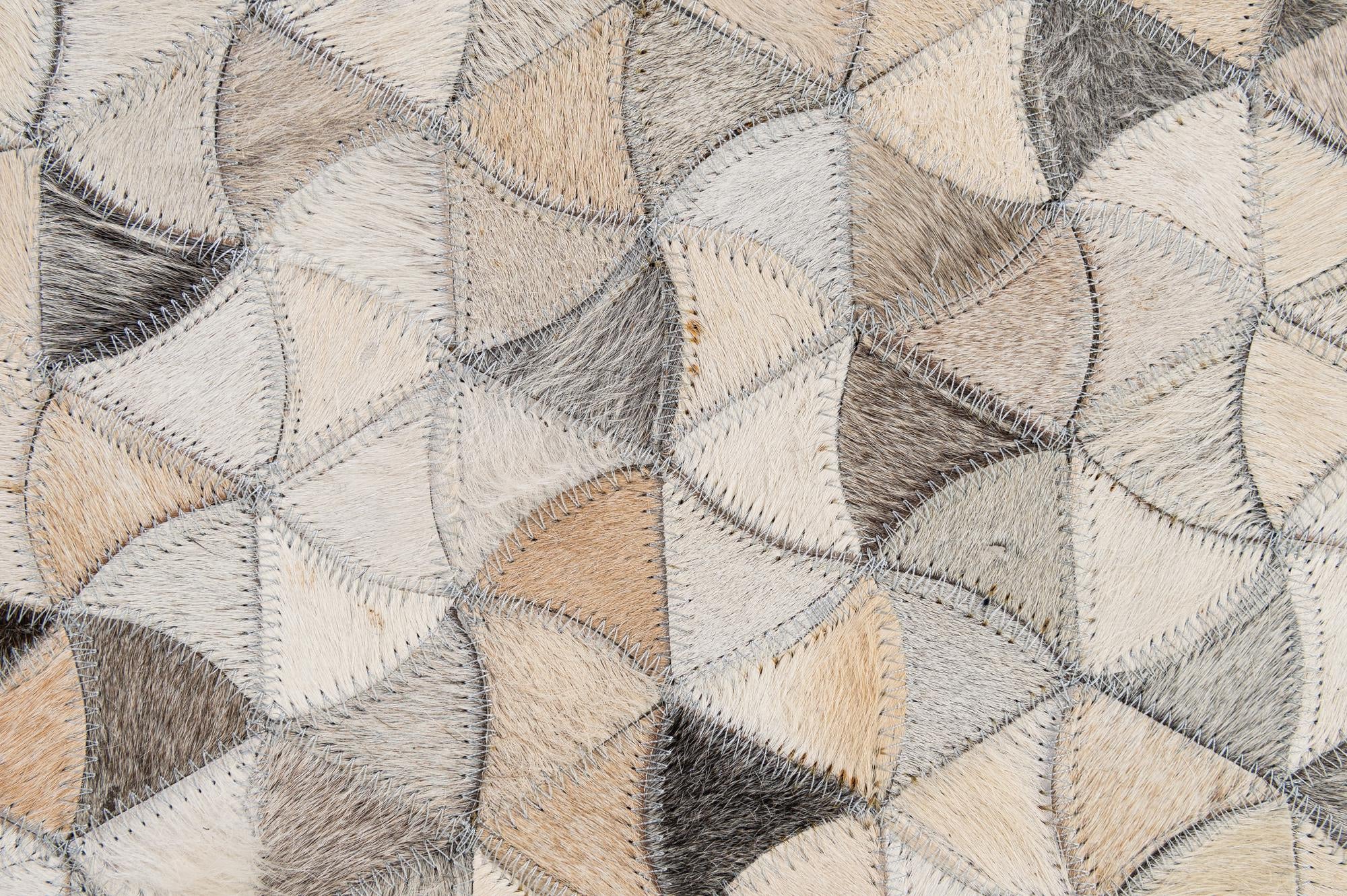 4' 11 x 8' Cowhide - Patchwork Rug