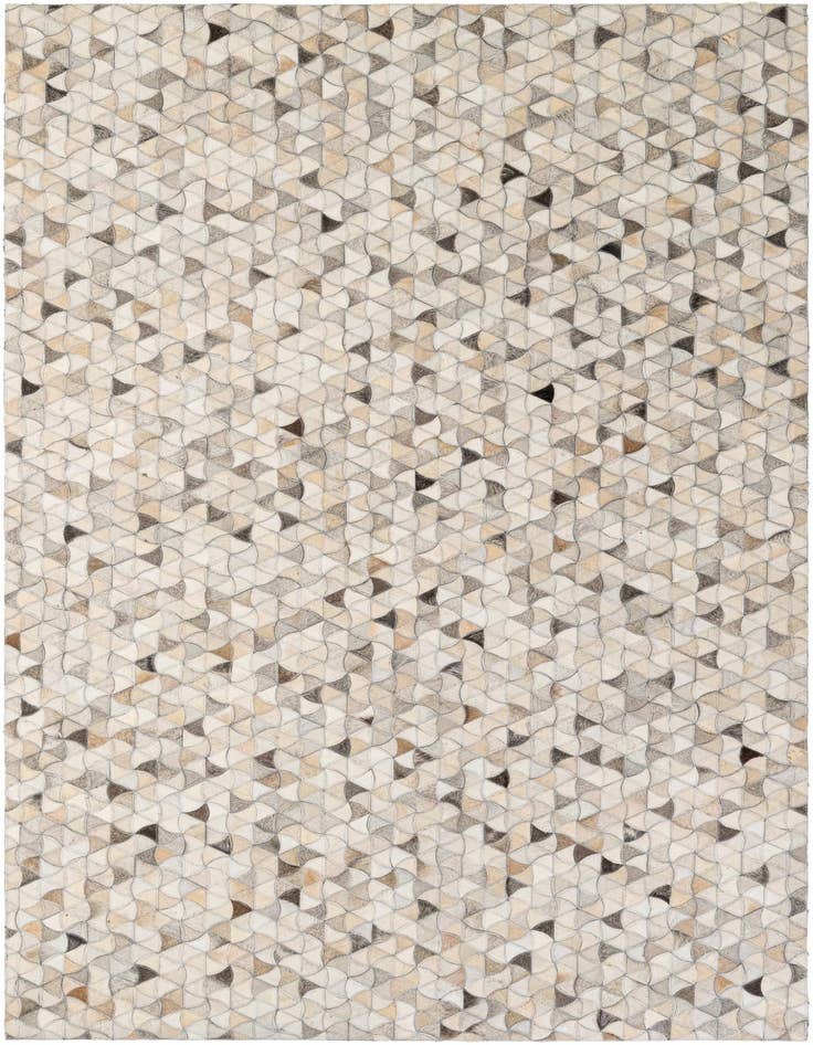 Detail image of 4' 11 x 8' Cowhide - Patchwork Rug