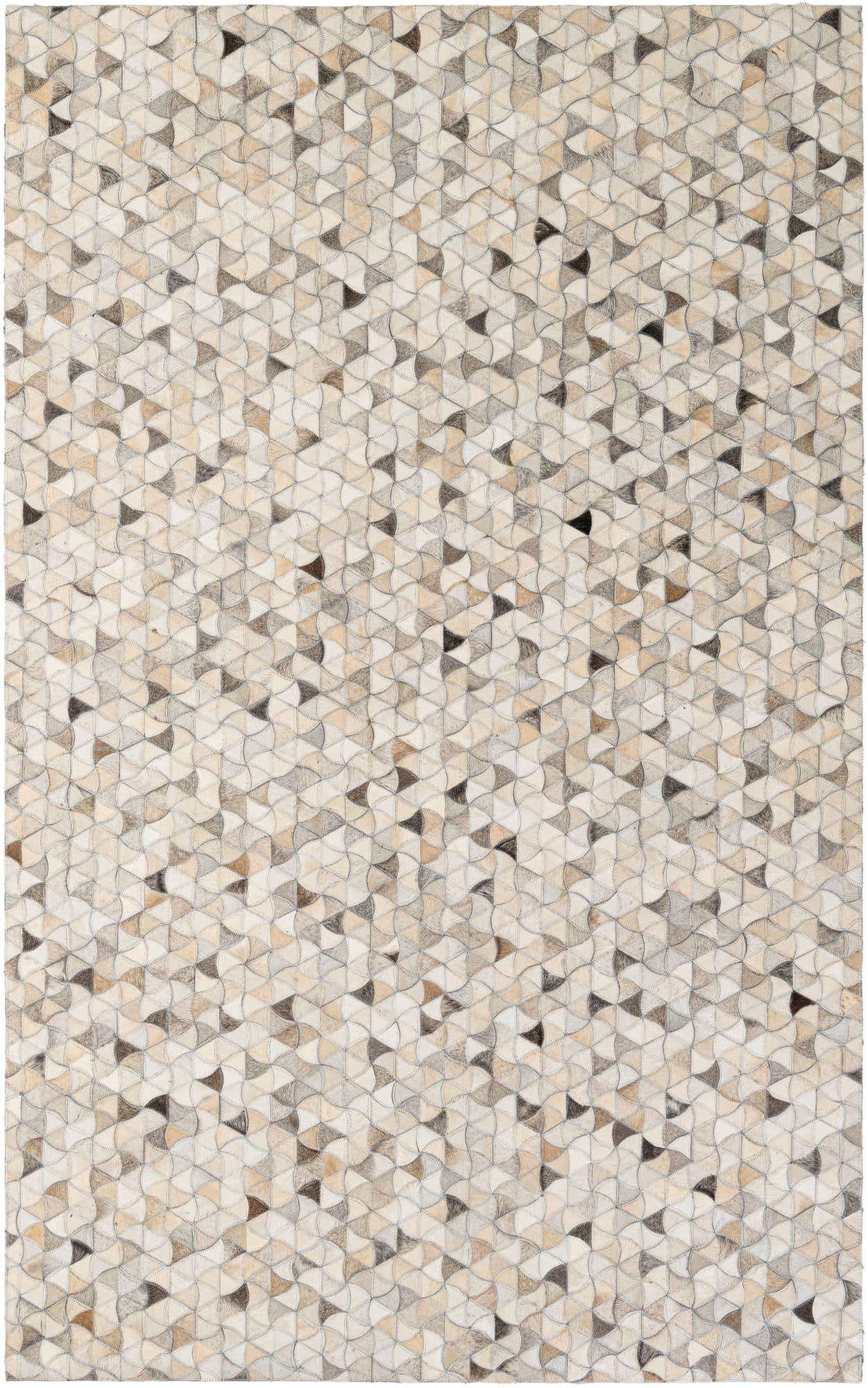 4' 11 x 8' Cowhide - Patchwork Rug