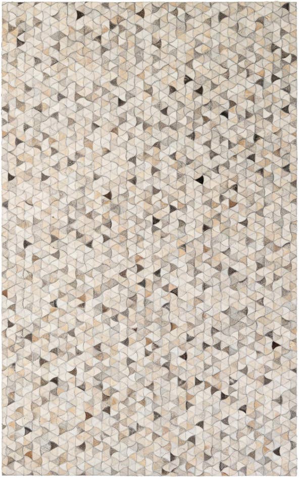 Detail image of 4' 11 x 8' Cowhide - Patchwork Rug
