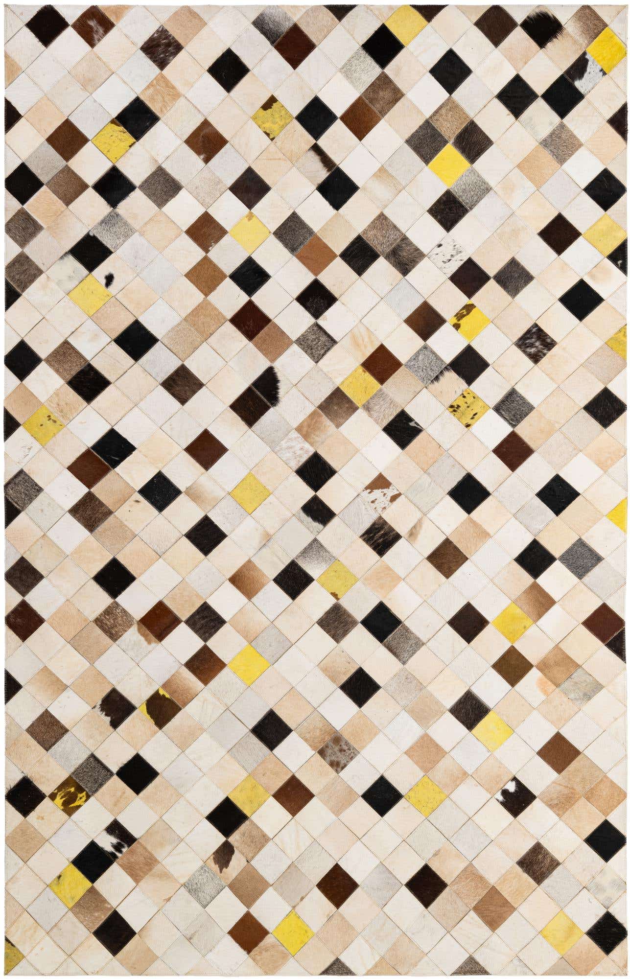 5' x 7' 9 Cowhide - Patchwork Rug