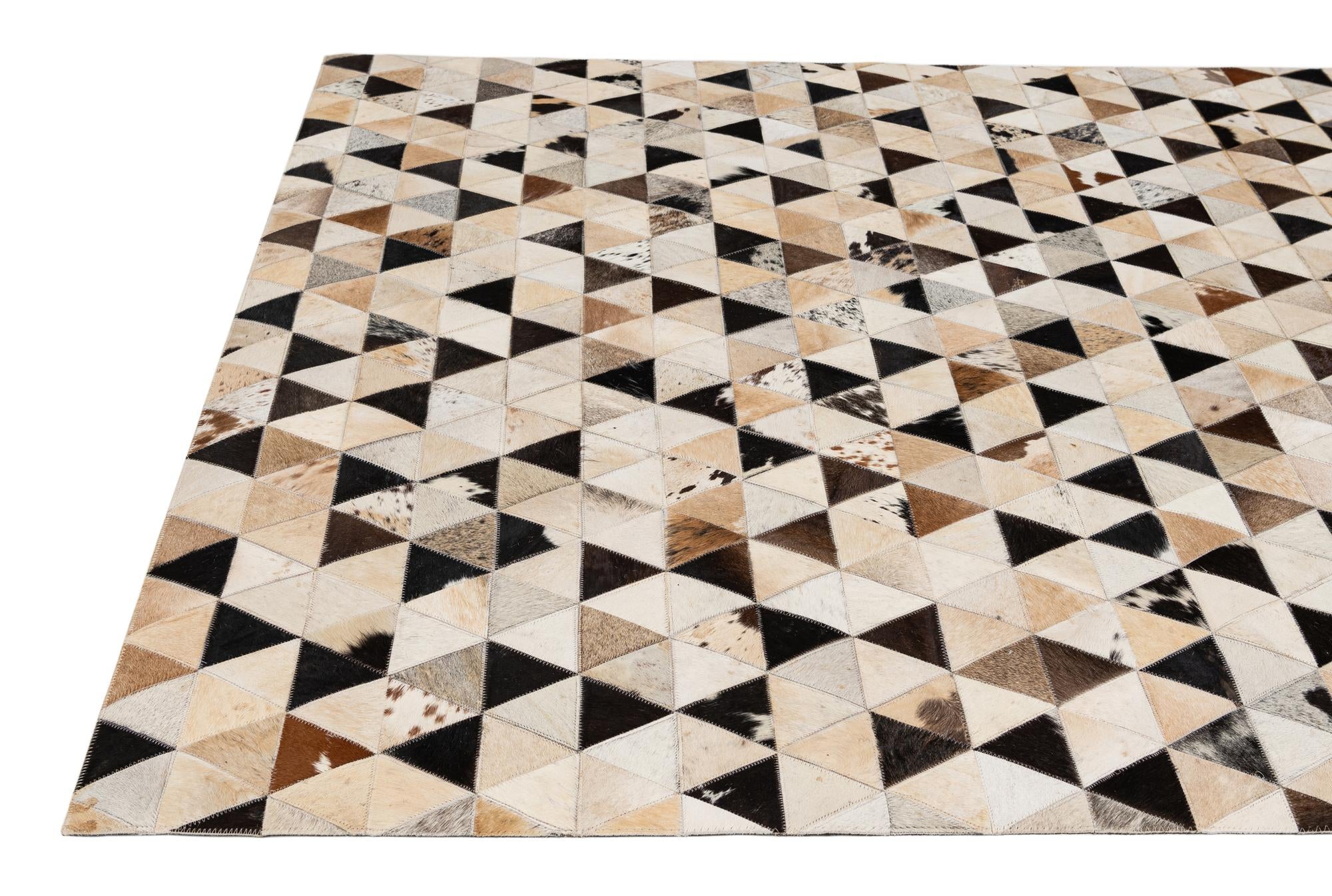 5' x 8' Cowhide - Patchwork Rug