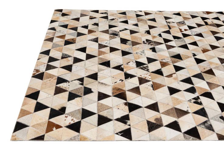 Detail image of 5' x 8' Cowhide - Patchwork Rug