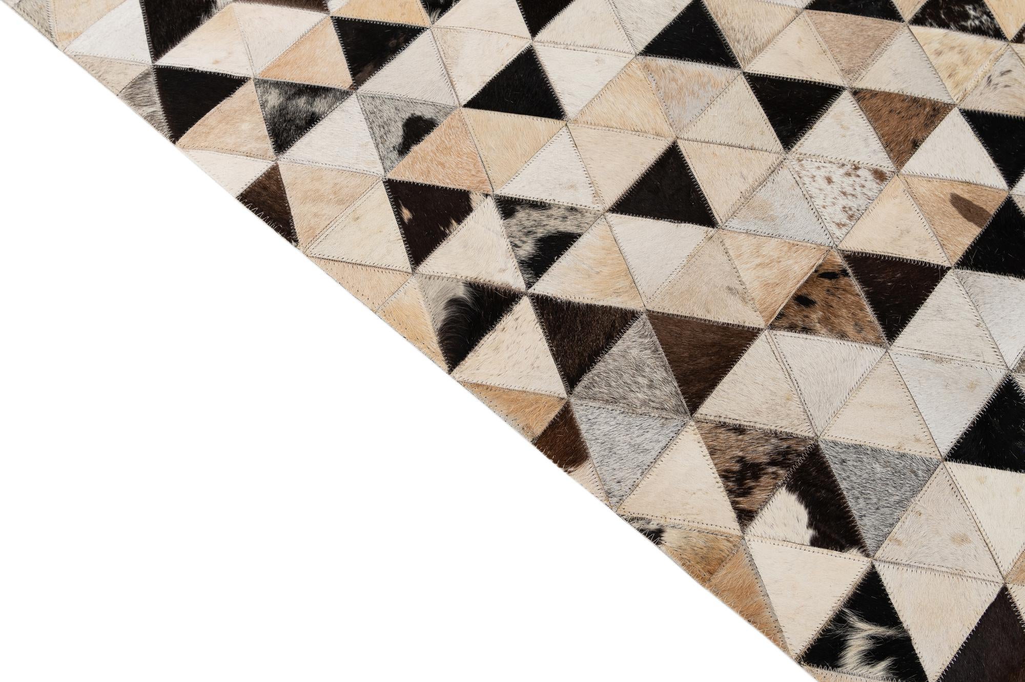 5' x 8' Cowhide - Patchwork Rug