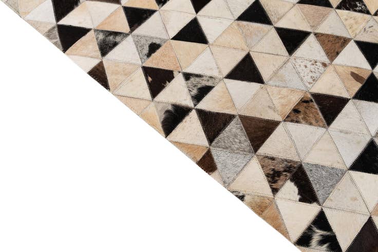 Detail image of 5' x 8' Cowhide - Patchwork Rug