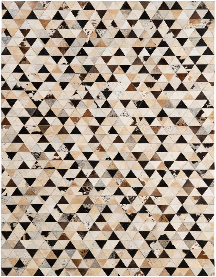 Detail image of 5' x 8' Cowhide - Patchwork Rug