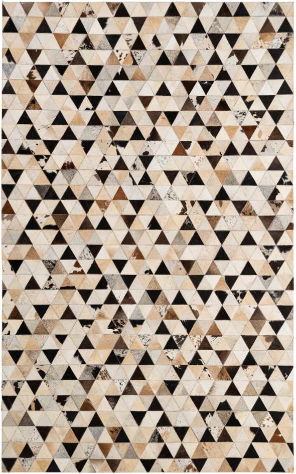 Detail image of 5' x 8' Cowhide - Patchwork Rug