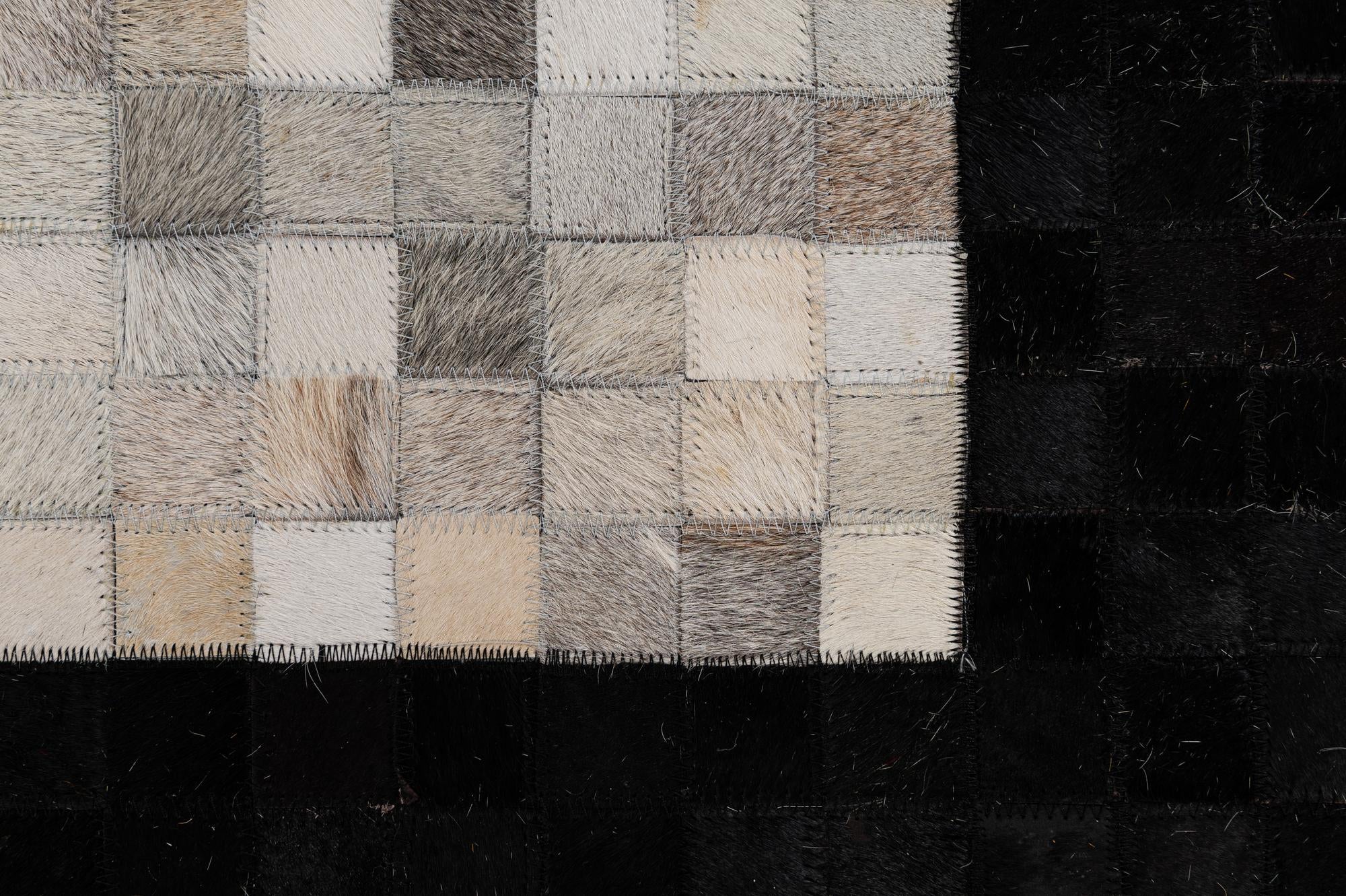 5' x 8' 1 Cowhide - Patchwork Rug