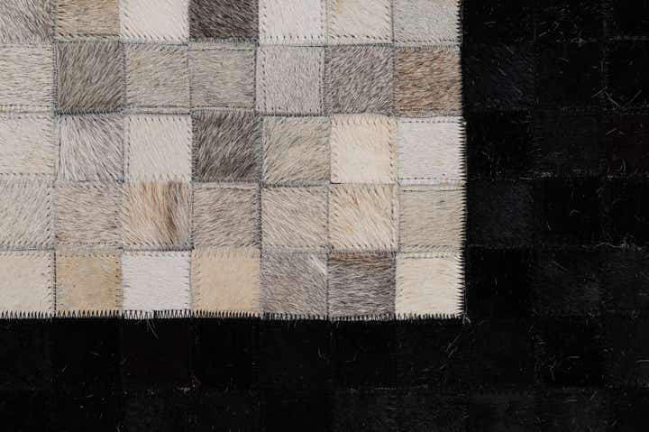 5' x 8' 1 Cowhide - Patchwork Rug
