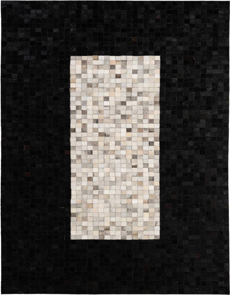 Detail image of 5' x 8' 1 Cowhide - Patchwork Rug