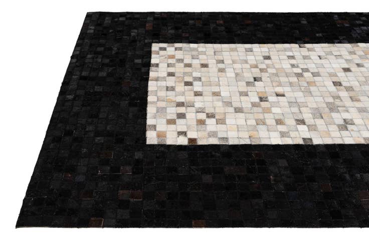 Detail image of 5' x 8' Cowhide - Patchwork Rug