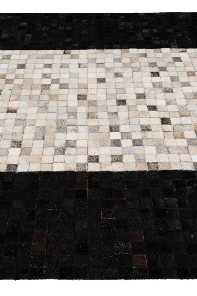 Detail image of 5' x 8' Cowhide - Patchwork Rug