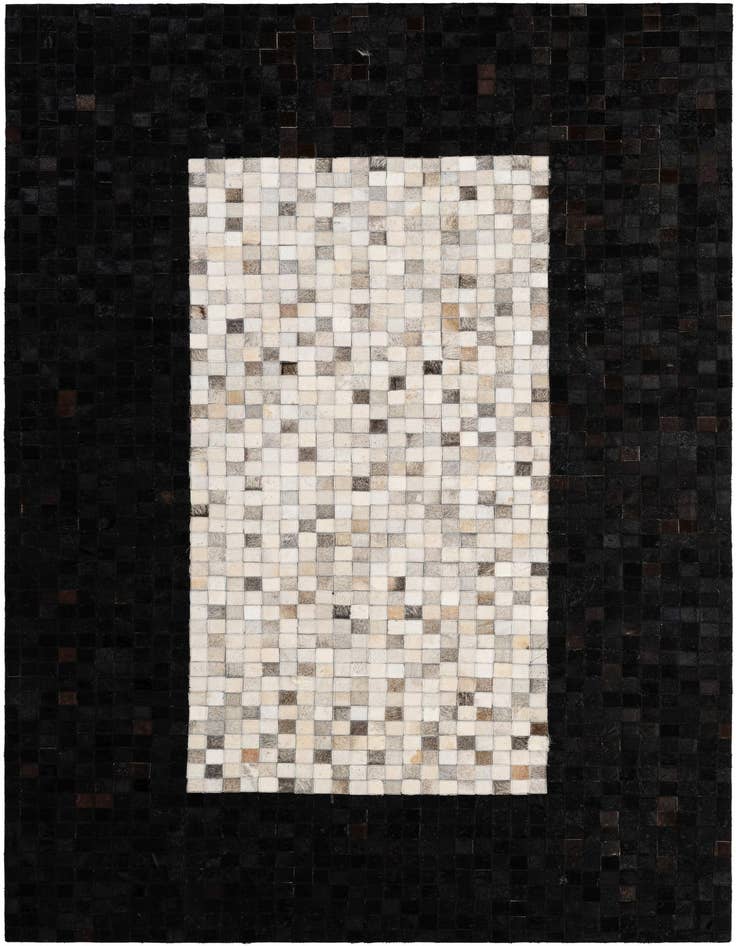 Detail image of 5' x 8' Cowhide - Patchwork Rug