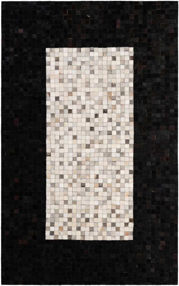 Detail image of 5' x 8' Cowhide - Patchwork Rug