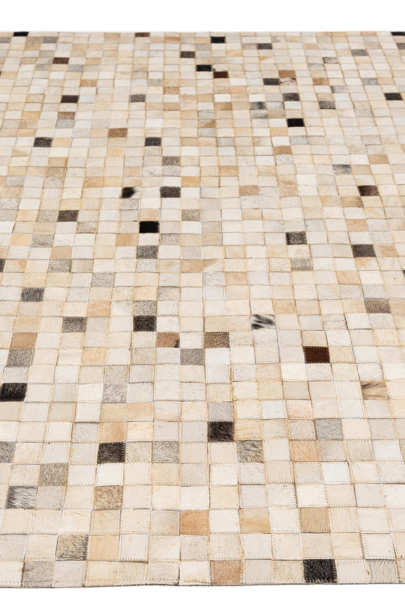 5' 2 x 7' 11 Cowhide - Patchwork Rug