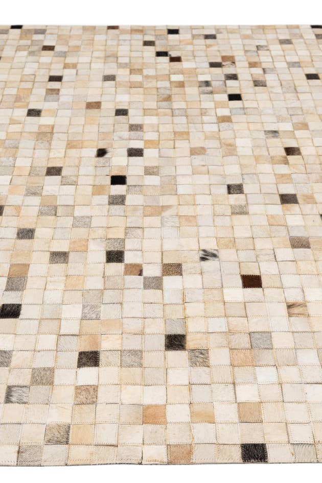 Detail image of 5' 2 x 7' 11 Cowhide - Patchwork Rug