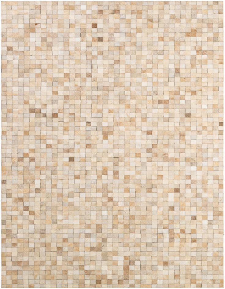 Detail image of 5' 1 x 8' Cowhide - Patchwork Rug