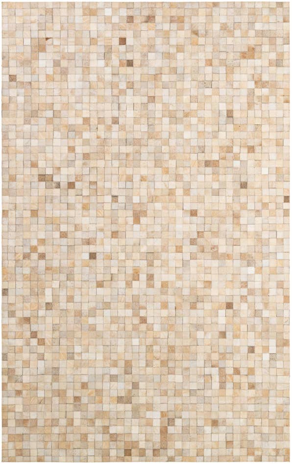 Detail image of 5' 1 x 8' Cowhide - Patchwork Rug