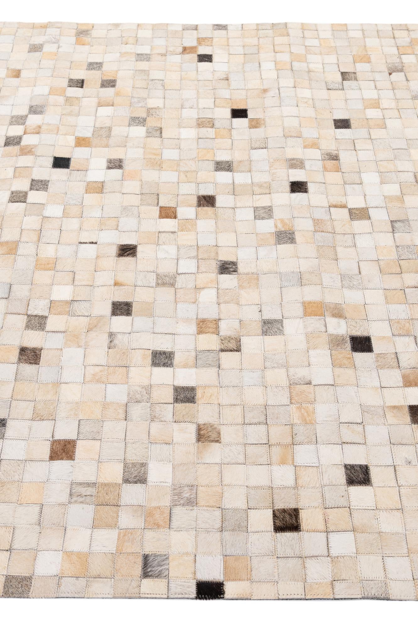 5' 1 x 7' 11 Cowhide - Patchwork Rug