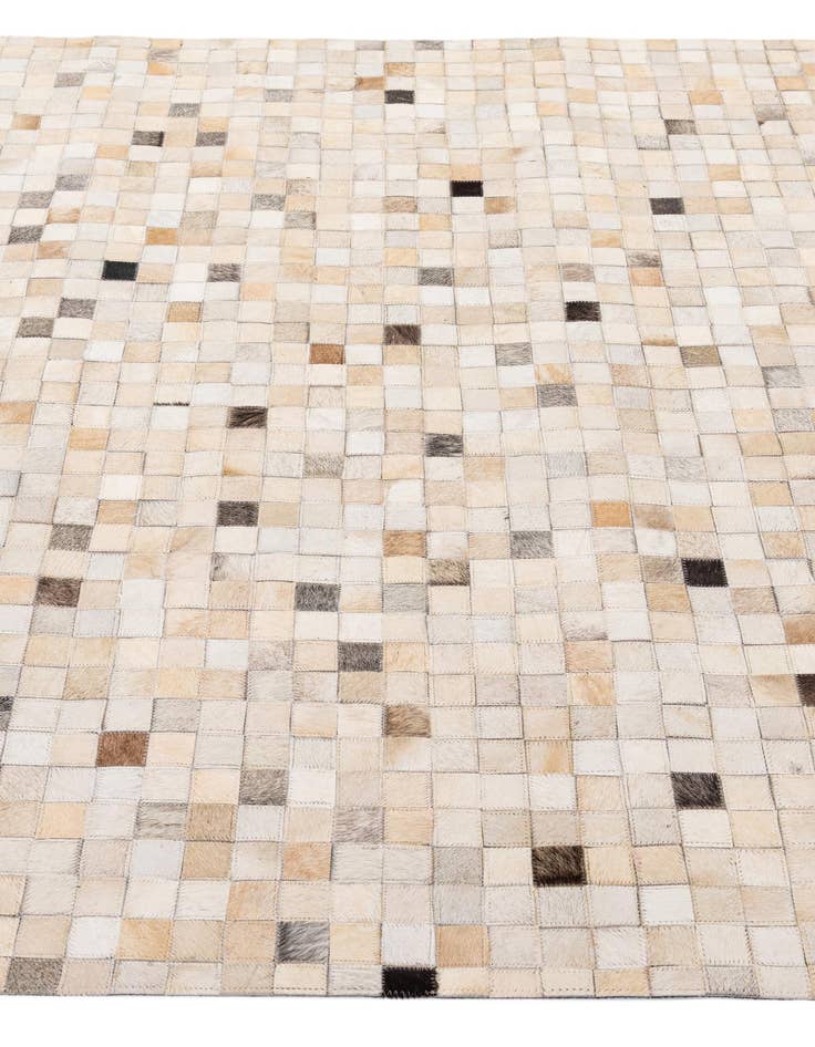 Detail image of 5' 1 x 7' 11 Cowhide - Patchwork Rug