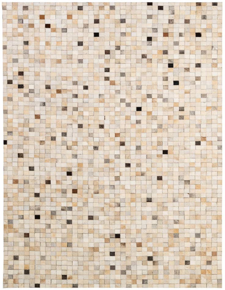 Detail image of 5' 1 x 7' 11 Cowhide - Patchwork Rug