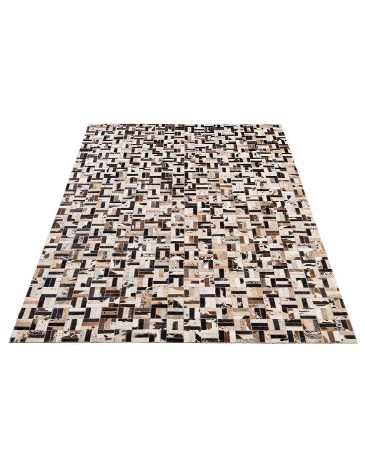 Detail image of 5' x 8' Cowhide - Patchwork Rug