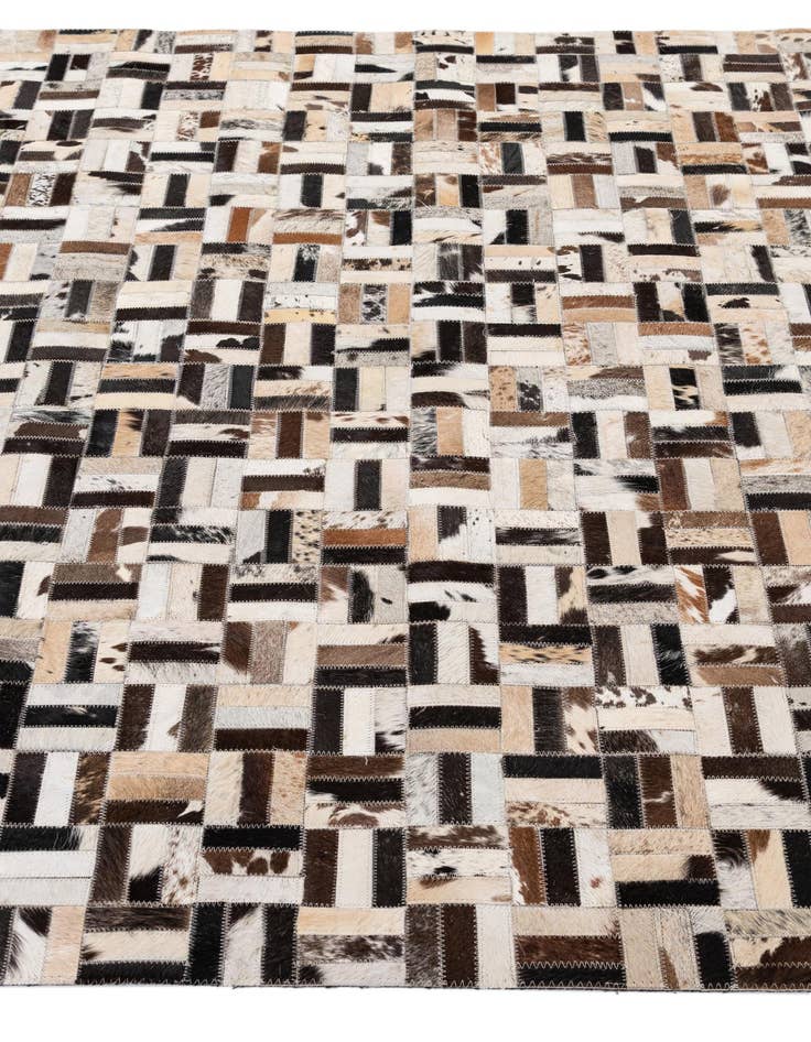 Detail image of 5' x 8' Cowhide - Patchwork Rug