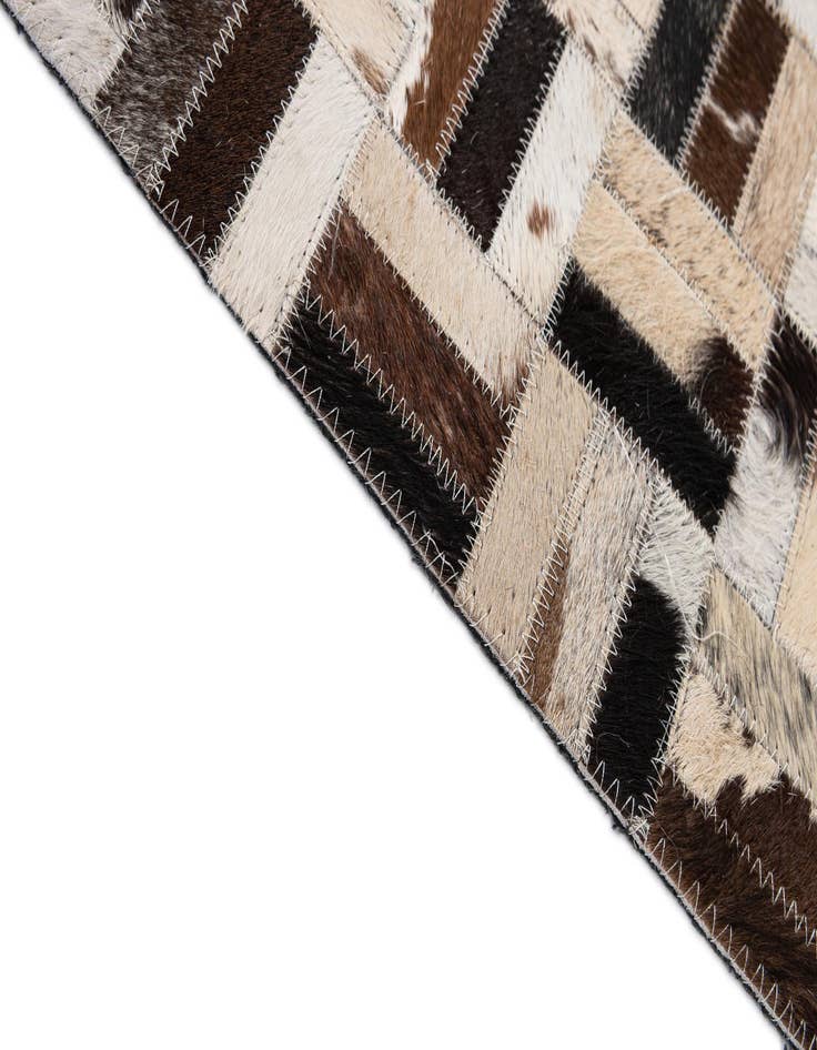 Detail image of 5' x 8' Cowhide - Patchwork Rug