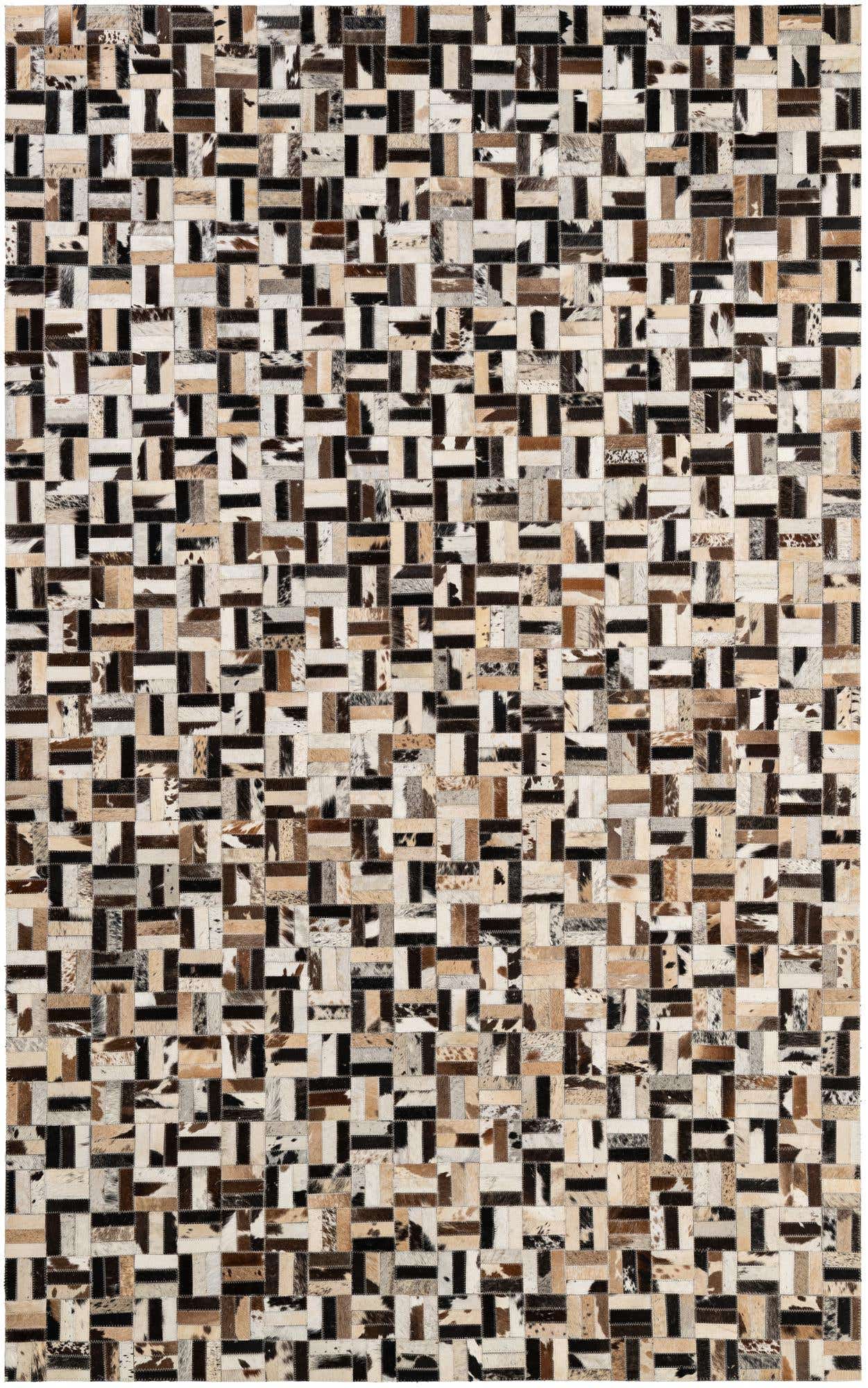 5' x 8' Cowhide - Patchwork Rug