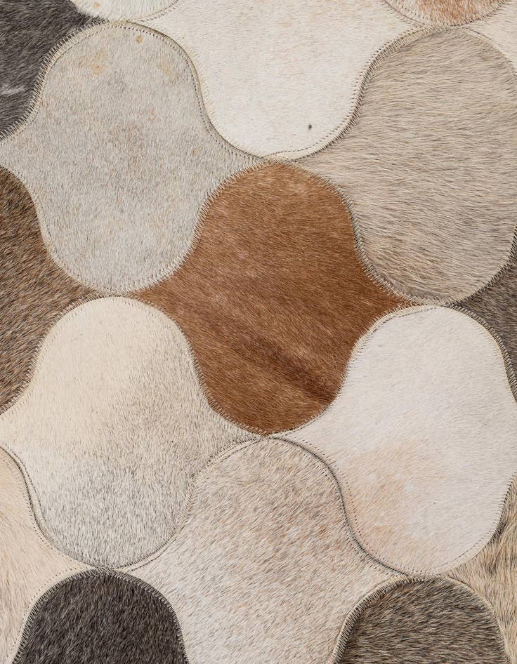 Detail image of 5' x 8' Cowhide - Patchwork Rug
