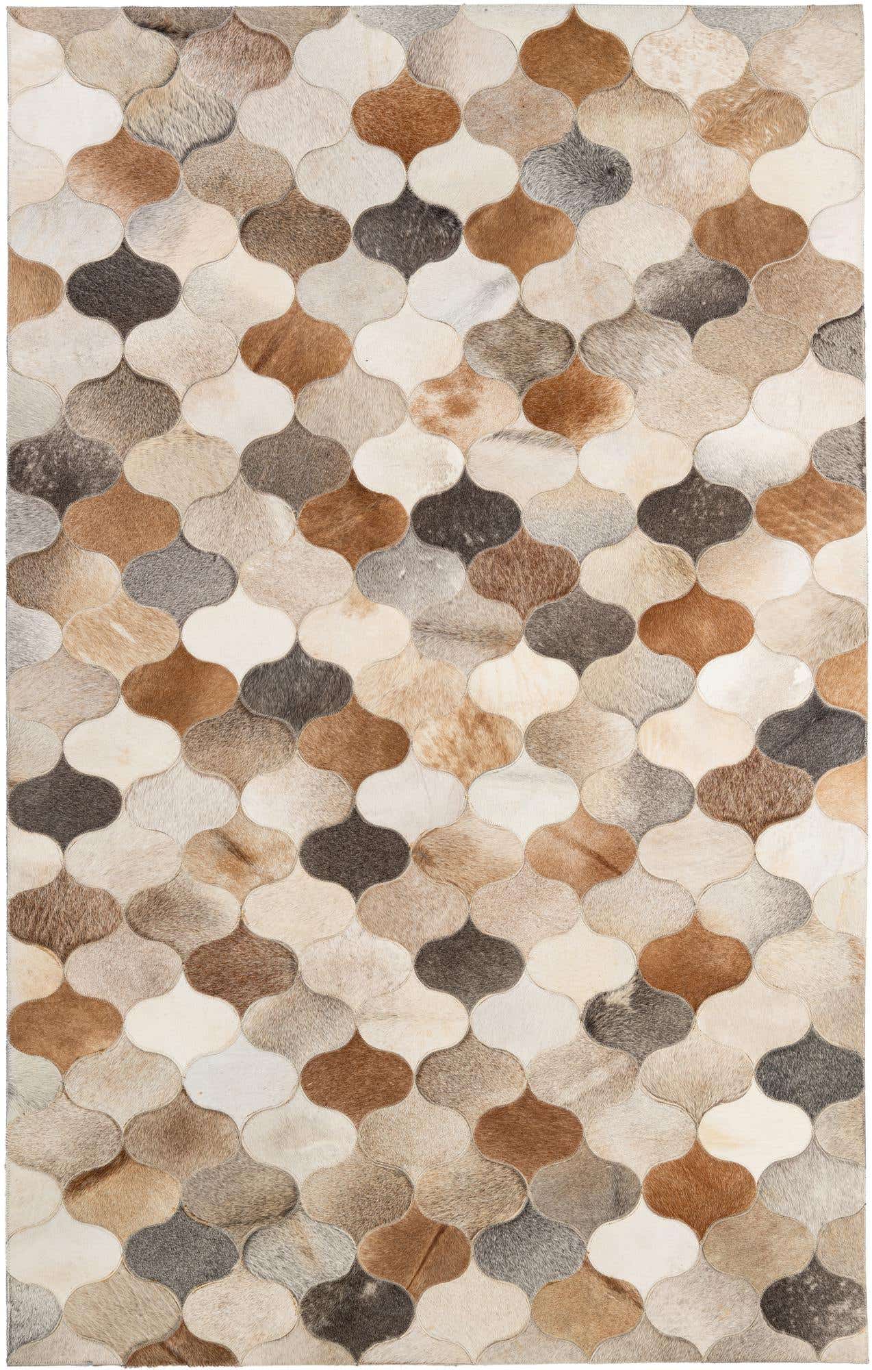 5' x 8' Cowhide - Patchwork Rug